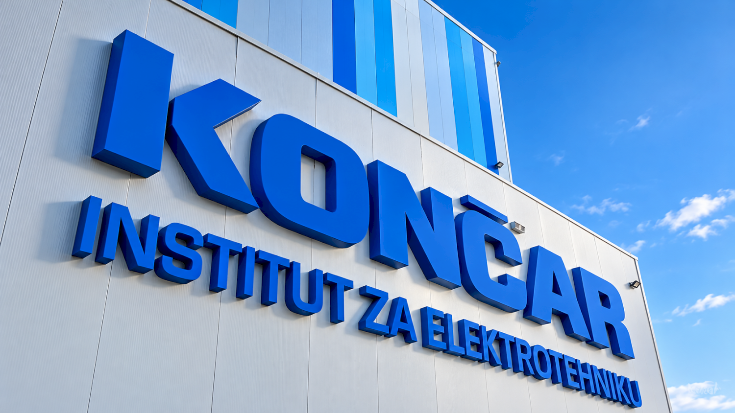 3D fasadni natpis za KONČAR – Institut za elektrotehniku