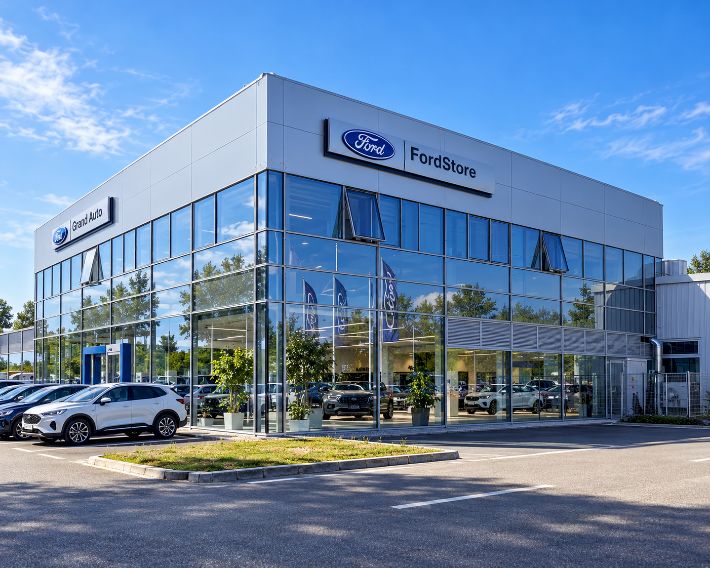 Grand Auto Zagreb – Ford Jankomir | montaža novih reklama i alucobond oplošja